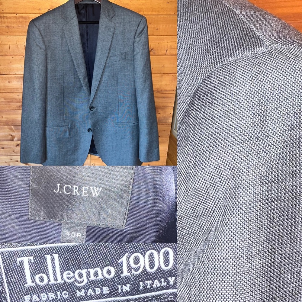 $425 J Crew Crosby (Ludlow Classic) 40R 100% Wool Tollegno Fabric suit jacket